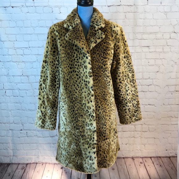 Worthington Jackets & Blazers - Worthington vegan animal print fur coat
